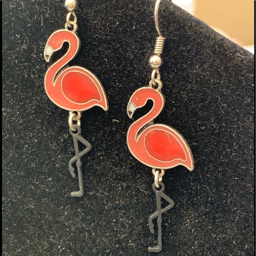 Pink Flamingo Earrings